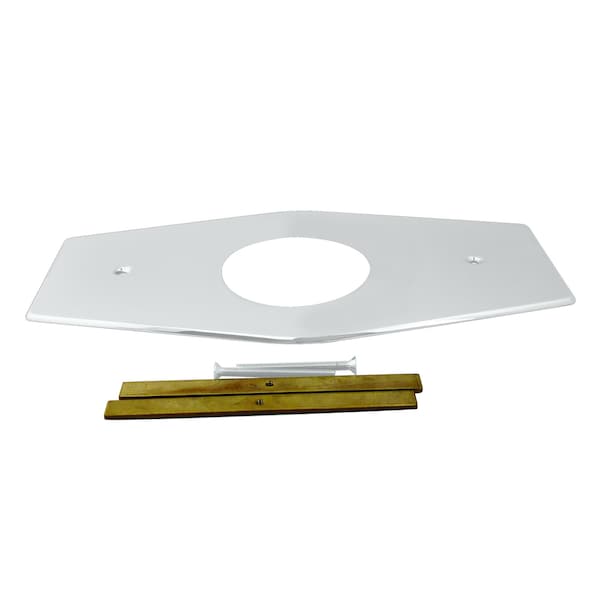Westbrass Remodel Cover Plate for Mixet Bathtub and Shower Valves, Powder Coat White D503-50 - main